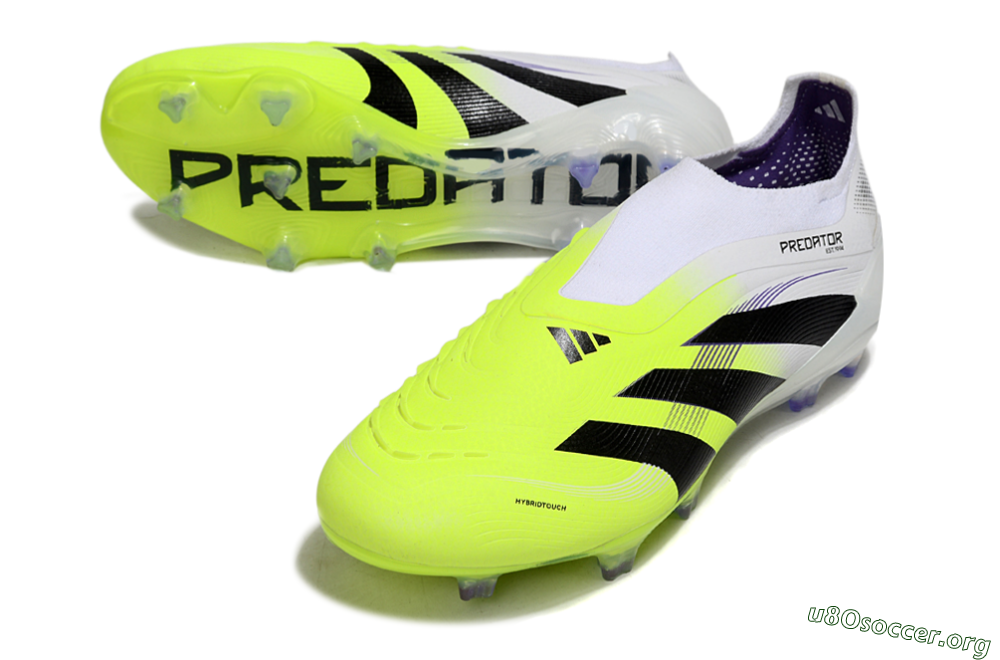 Adidas Predator 25 Elite Laceless FG Football Boots - Yellow/White/Black 0