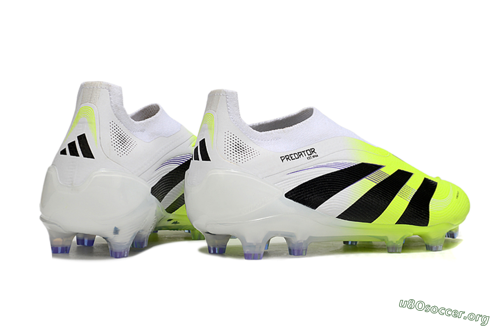 Adidas Predator 25 Elite Laceless FG Football Boots - Yellow/White/Black 6