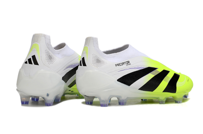 Adidas Predator 25 Elite Laceless FG Football Boots - Yellow/White/Black