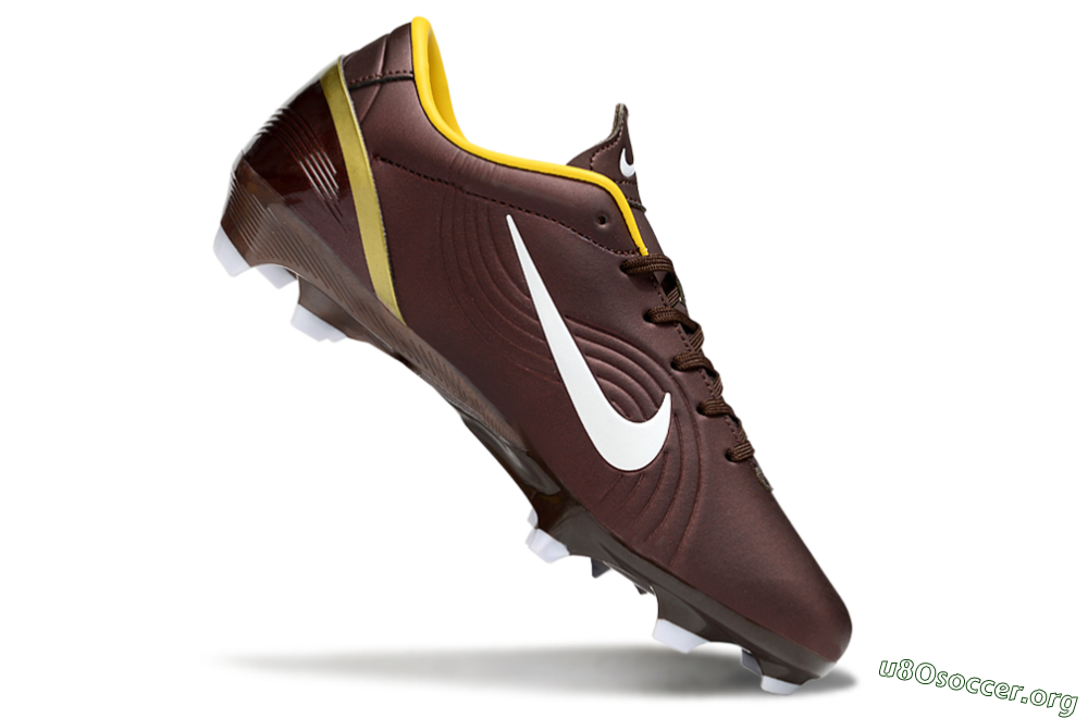 Nike Mercurial Vapor 1 Elite FG Football Boots - Brown/White/Yellow 4