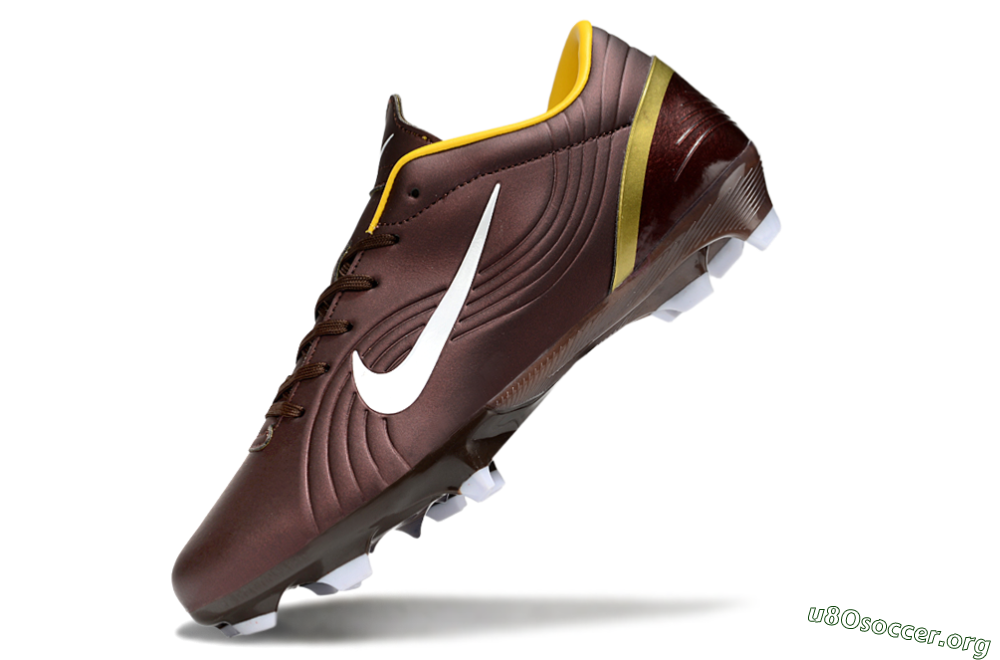 Nike Mercurial Vapor 1 Elite FG Football Boots - Brown/White/Yellow 5