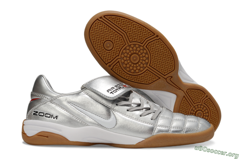 Nike Air Zoom Total 90 III IC Football Shoes - Silver/White 2