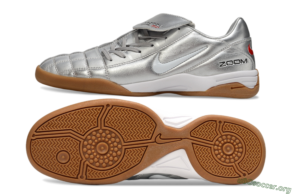 Nike Air Zoom Total 90 III IC Football Shoes - Silver/White 1