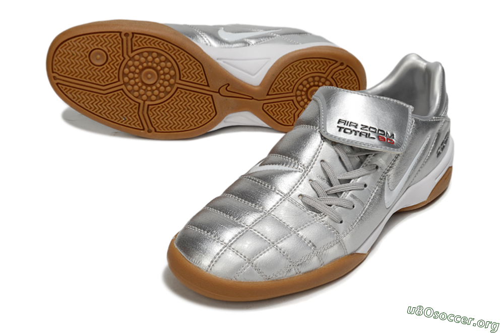 Nike Air Zoom Total 90 III IC Football Shoes - Silver/White 0