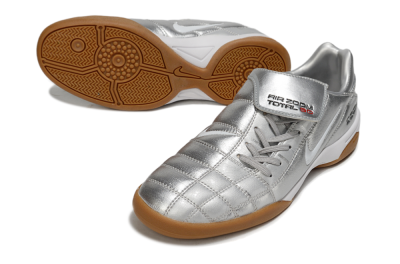 Nike Air Zoom Total 90 III IC Football Shoes - Silver/White
