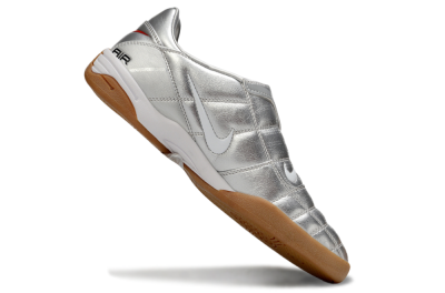 Nike Air Zoom Total 90 III IC Football Shoes - Silver/White