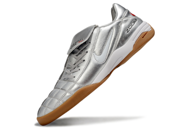 Nike Air Zoom Total 90 III IC Football Shoes - Silver/White