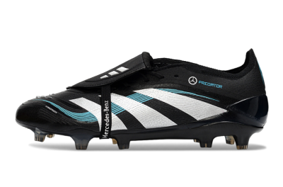 Adidas Predator 25 Elite Foldover Tongue FG Football Boots - Black/White/Jade