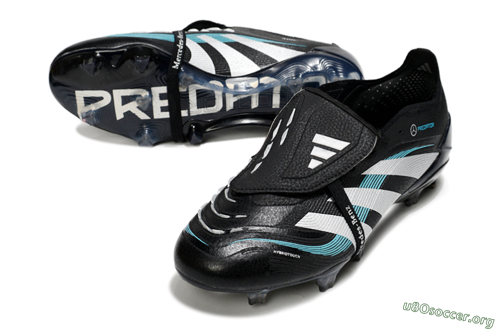 Adidas Predator 25 Elite Foldover Tongue FG Football Boots - Black/White/Jade 0