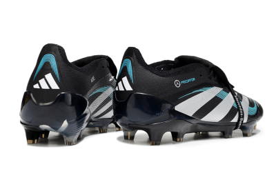 Adidas Predator 25 Elite Foldover Tongue FG Football Boots - Black/White/Jade