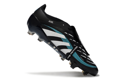 Adidas Predator 25 Elite Foldover Tongue FG Football Boots - Black/White/Jade