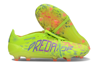 Adidas Predator 25 Elite Foldover Tongue FG Football Boots - Yellow/Blue/Red