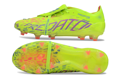 Adidas Predator 25 Elite Foldover Tongue FG Football Boots - Yellow/Blue/Red