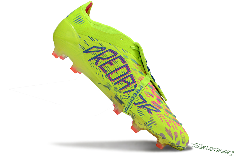 Adidas Predator 25 Elite Foldover Tongue FG Football Boots - Yellow/Blue/Red 4