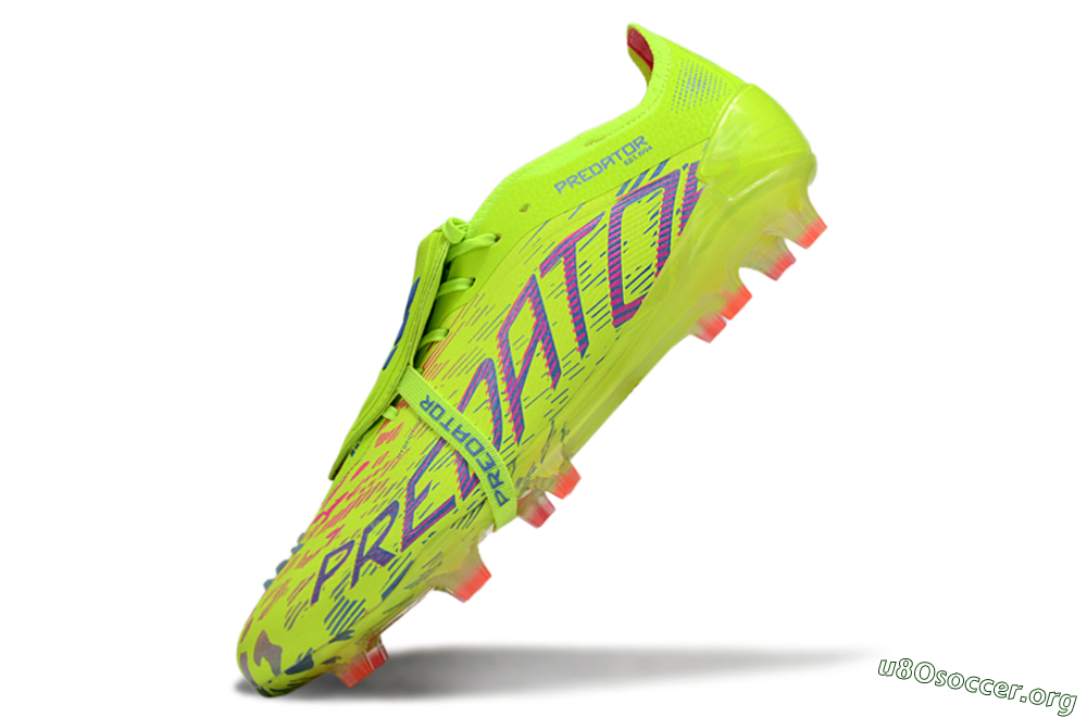 Adidas Predator 25 Elite Foldover Tongue FG Football Boots - Yellow/Blue/Red 5