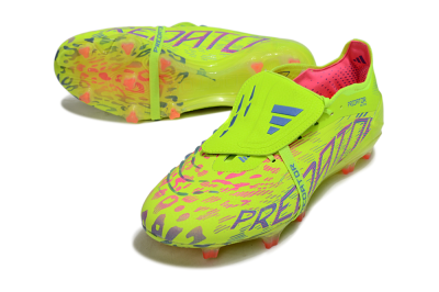 Adidas Predator 25 Elite Foldover Tongue FG Football Boots - Yellow/Blue/Red