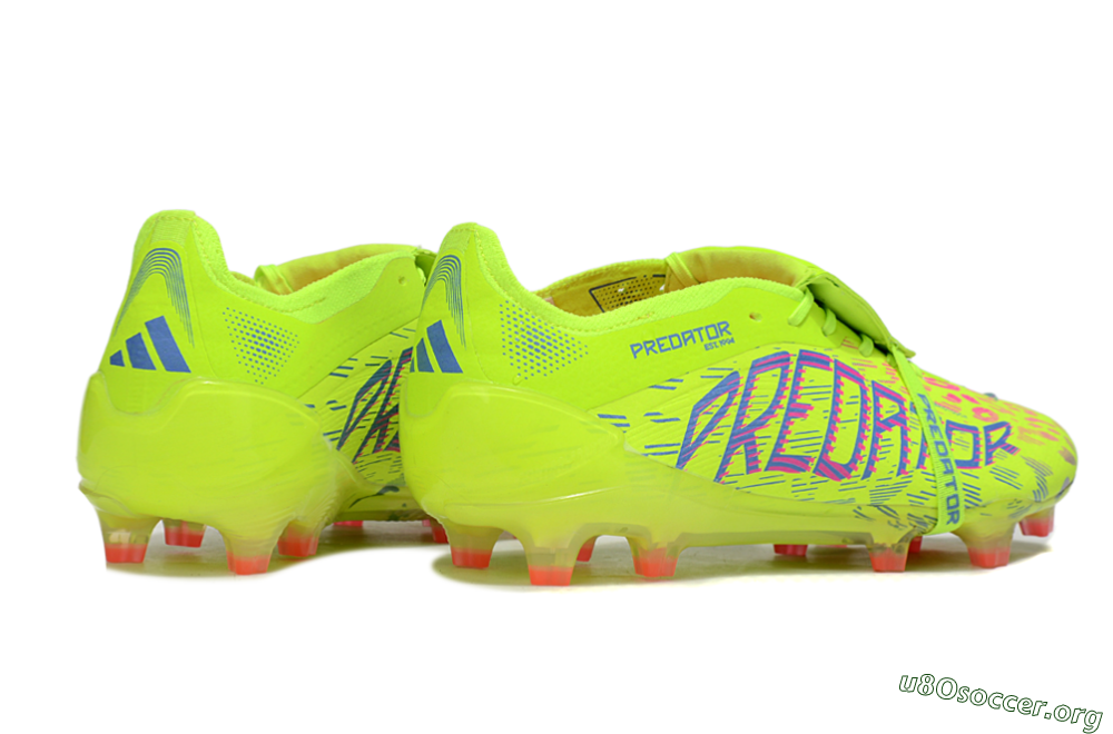 Adidas Predator 25 Elite Foldover Tongue FG Football Boots - Yellow/Blue/Red 6