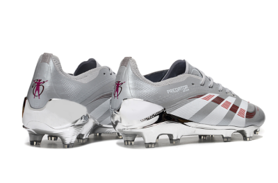 Adidas Predator 25 Elite FG Football Boots - Silver/Red