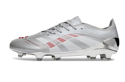 Adidas Predator 25 Elite FG Football Boots - Silver/Red