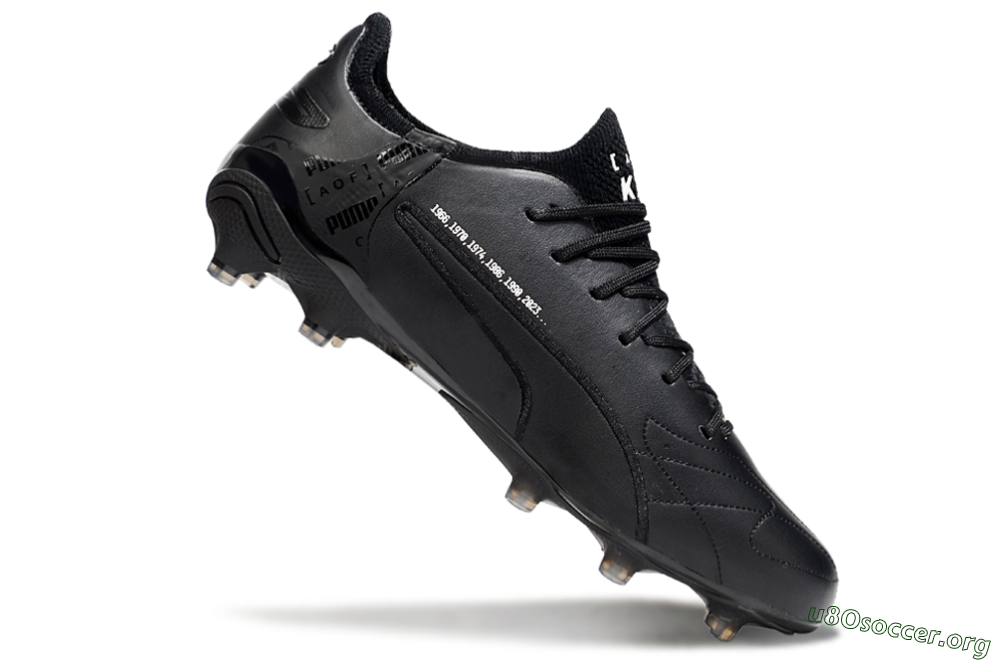AOF x Puma King Ultimate FG Football Boots - Black/White 4