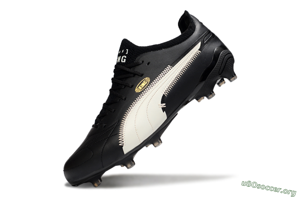 AOF x Puma King Ultimate FG Football Boots - Black/White 5