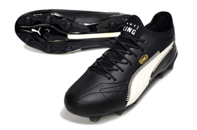 AOF x Puma King Ultimate FG Football Boots - Black/White
