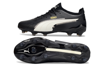 AOF x Puma King Ultimate FG Football Boots - Black/White