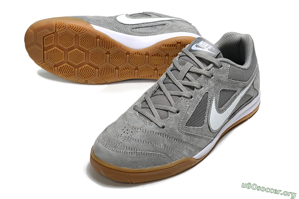 Nike SB Gato IC Football Shoes - Grey/White 0