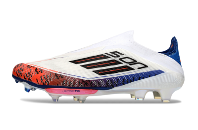 Son x Adidas F50+ Elite Lightstrike Pro Laceless FG Football Boots - White/Black/Blue