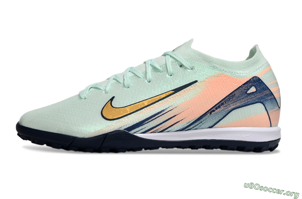 Nike Air Zoom Mercurial Vapor 16 Elite TF Football Shoes - Jade/Yellow/Blue 3