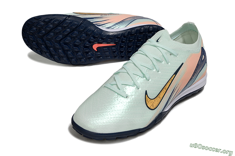 Nike Air Zoom Mercurial Vapor 16 Elite TF Football Shoes - Jade/Yellow/Blue 0