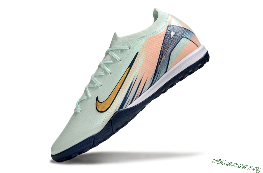 Nike Air Zoom Mercurial Vapor 16 Elite TF Football Shoes - Jade/Yellow/Blue 5