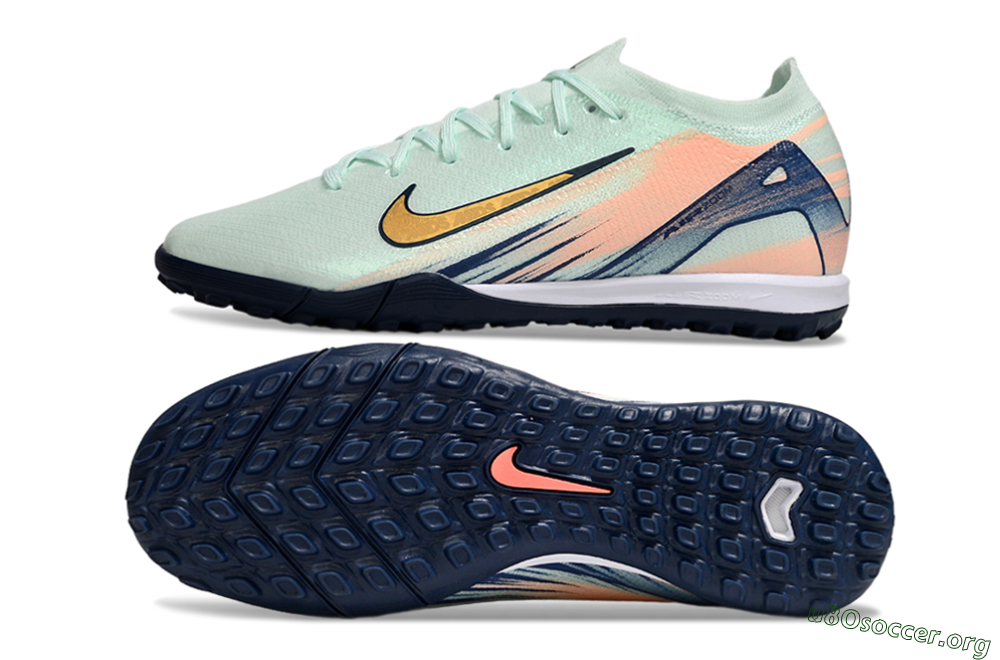 Nike Air Zoom Mercurial Vapor 16 Elite TF Football Shoes - Jade/Yellow/Blue 1