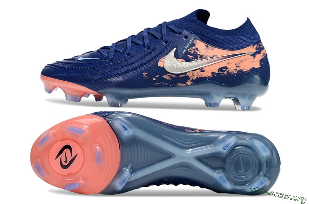 Nike Phantom GX 2 Elite FG Football Boots - Blue/White/Pink 1