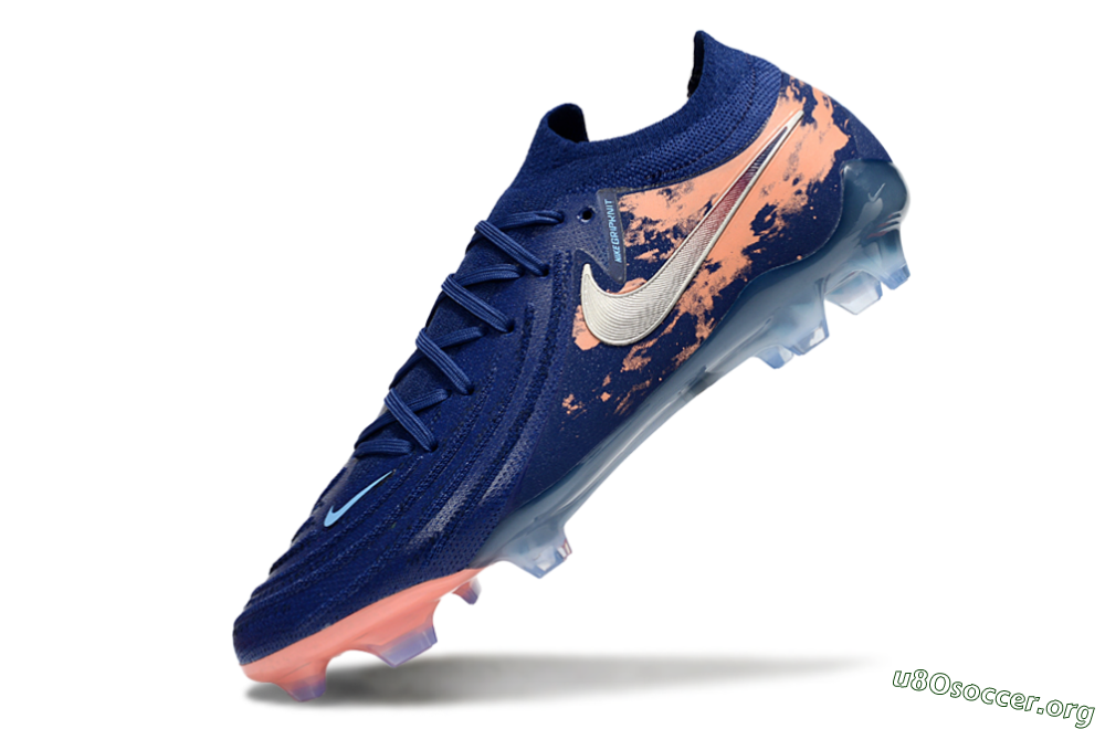 Nike Phantom GX 2 Elite FG Football Boots - Blue/White/Pink 5