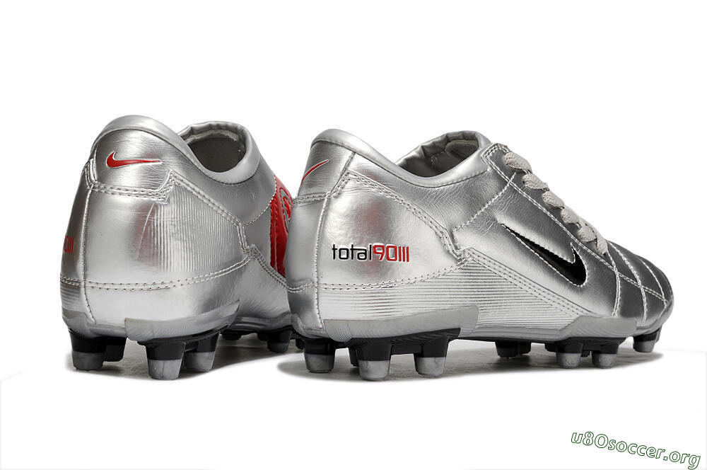 Nike Total 90 III FG Football Boots - Silver/Black 6
