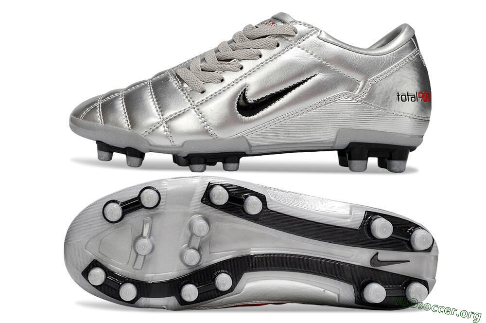 Nike Total 90 III FG Football Boots - Silver/Black 1