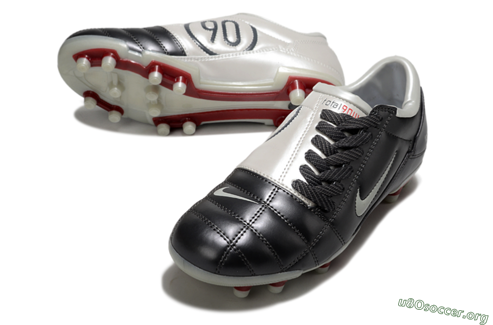 Nike Total 90 III FG Football Boots - Grey/White/Red 0