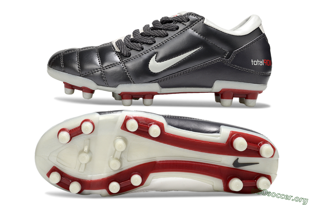 Nike Total 90 III FG Football Boots - Grey/White/Red 1