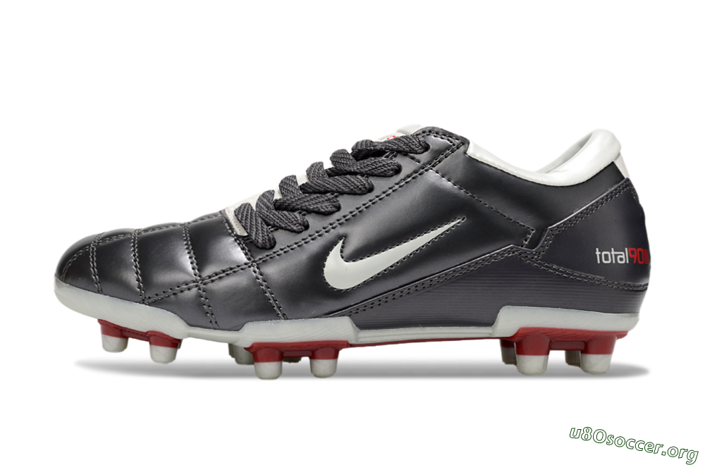 Nike Total 90 III FG Football Boots - Grey/White/Red 3