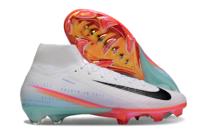 Nike Air Zoom Mercurial Superfly 10 Elite FG Football Boots - White/Black/Red