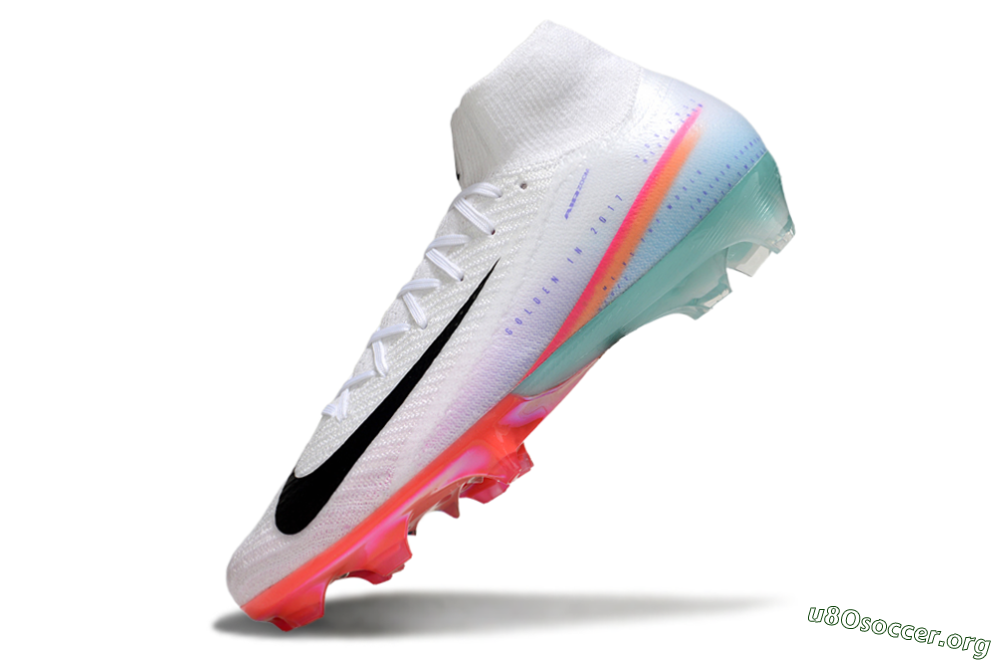 Nike Air Zoom Mercurial Superfly 10 Elite FG Football Boots - White/Black/Red 5