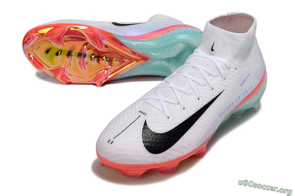Nike Air Zoom Mercurial Superfly 10 Elite FG Football Boots - White/Black/Red 0