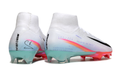 Nike Air Zoom Mercurial Superfly 10 Elite FG Football Boots - White/Black/Red
