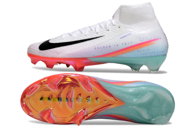 Nike Air Zoom Mercurial Superfly 10 Elite FG Football Boots - White/Black/Red