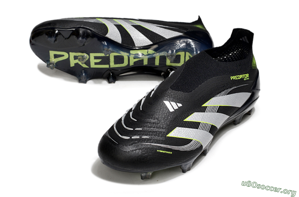 Adidas Predator 25 Elite Laceless FG Football Boots - Black/White/Yellow 0