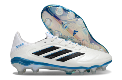 Adidas Copa Pure 3 Elite FG Football Boots - White/Black/Blue