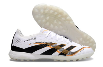 Adidas Predator 25 Elite TF Football Shoes - White/Black/Gold