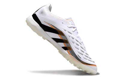 Adidas Predator 25 Elite TF Football Shoes - White/Black/Gold