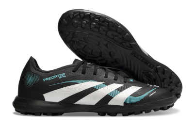 Adidas Predator 25 Elite TF Football Shoes - Black/White/Jade